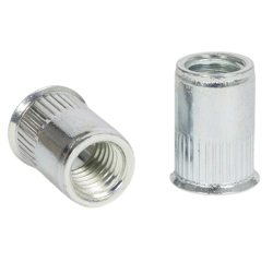 vendita online Inserto filettato zigrinato a testa ridotta in acciaio zincato c4c Inserti filettati Sacto